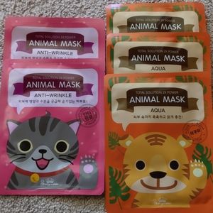 Set of 5 Korean Animal masks